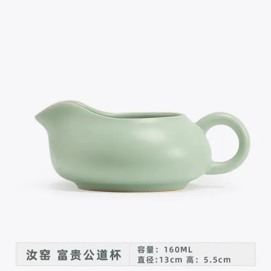 Tao Yunshang Ru Kiln open fair Cup, ceramic tea tray, tea divider, even tea cup, tea brewing filter, kung Fu tea set